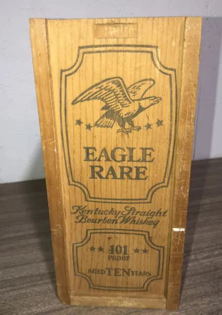 Eagle Rare Kentucky Straight Bourbon Whiskey 101 Proof Wood Empty Box