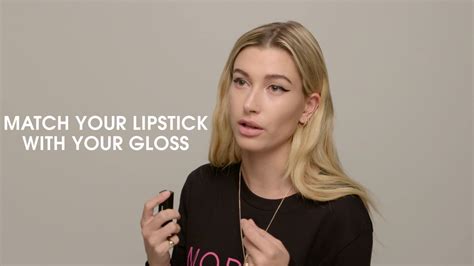 hailey baldwin for modelco perfect pout semi matte lipstick youtube