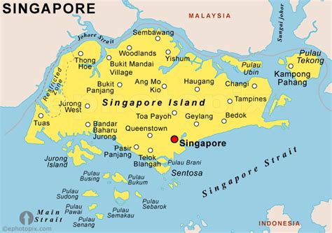 Singapore Map Tourist Attractions TravelsFinders