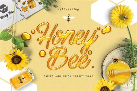 Honey Bee Font Fonts Hungry