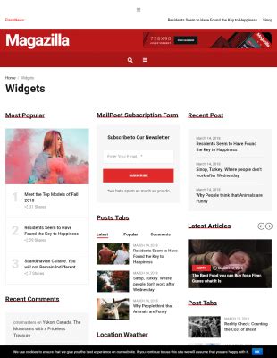 Magazilla News Magazine Theme WordPress Themes ThemingProject
