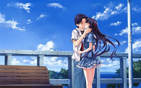 Download More Pc Wallpaper For Your Desktop Background By Danielm Anime Kiss Wallpapers
