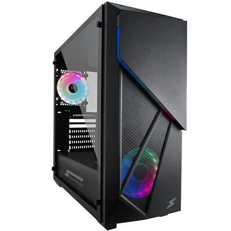 Gabinete Gamer Superframe Delta Rgb Mid Tower Vidro Temperado Black