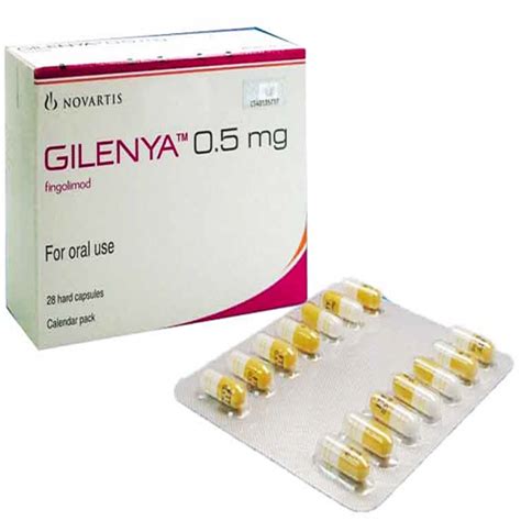 Gilenya ® 05 Mg Fingolimod 28 Hard Capsules