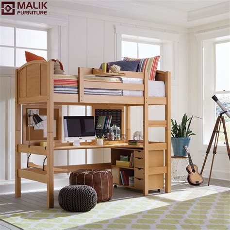 The bunk bed includes 2 drawers underneath for extra storage, perfect for storing extra blankets, pillows, or toys. Loft Bed With Desk | Bunk Bed | Loft Bed | Malik Furniture