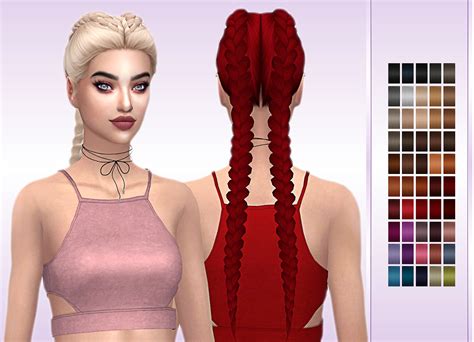 Sims 4 Hairs ~ Frost Sims 4 Simpliciaty S Reyah Hair Retextured