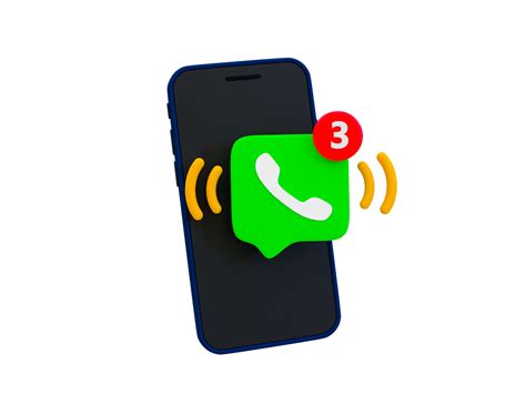 Free 3d Minimal Missed Call Notification Icon Missed Call Alert Hand