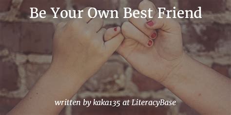 Be Your Own Best Friend Literacybase