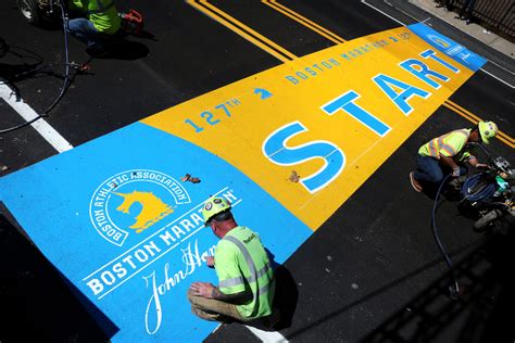 Heres How The Start And Finish Lines Look For The 2023 Boston Marathon