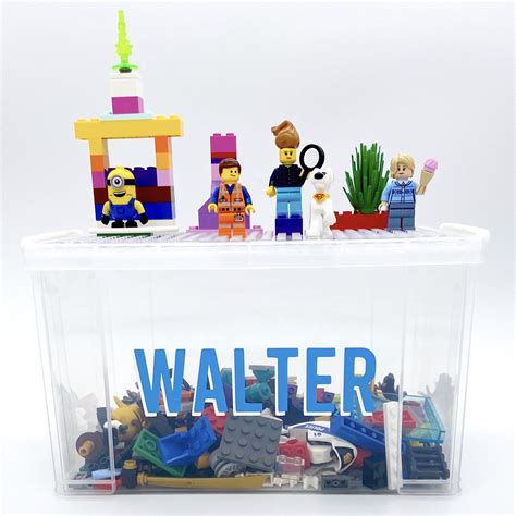 Large Lego Storage Box With Baseplate And Personalization By