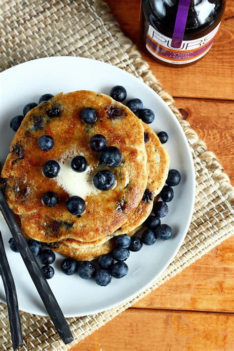 Blueberry Lemon Poppy Seed Pancakes With Earth Garden Of Vegan