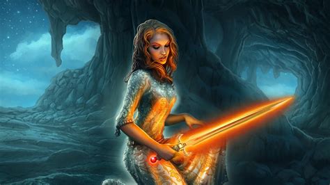 Fantasy Women Warrior HD Wallpaper Background Image 2560x1440