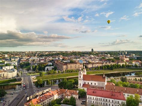 Aerial View Of Vilnius Old Town One Of The Largest Surviving Medieval