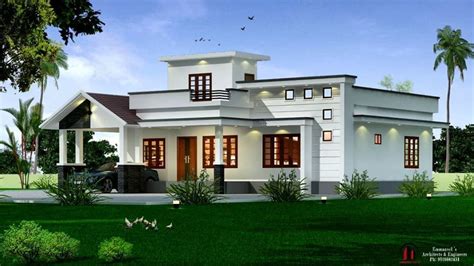 1600 Sq Ft 3bhk Contemporary Style Single Storey House And Free Plan