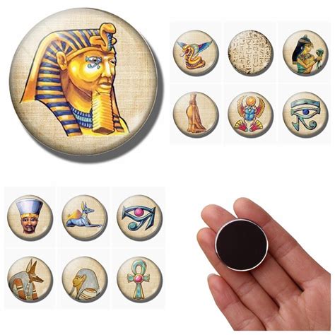 Egyptian Pharaoh Fridge Magnet Ancient Egypt 30mm Refrigerator Magnets