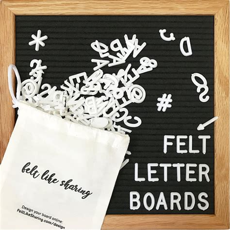 Buy Black 10x10 Felt Letter Board 300 White Letters In Drawstring Bag