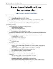 4 Intramuscular Injections Docx 1 Page Week 4 LABIII IM Parenteral