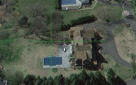 Aerial View Of The Moxley Home The Position Of The Tree Under Which