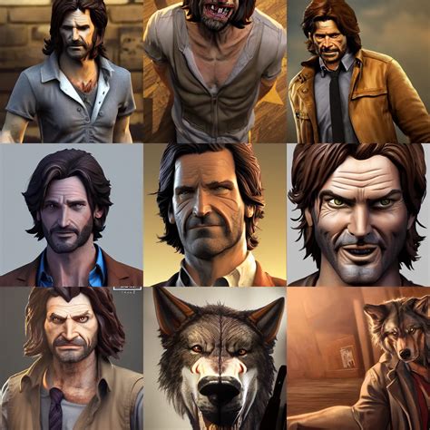Bigby Wolf From Fables Detailed Hyper Realistic 4k Stable