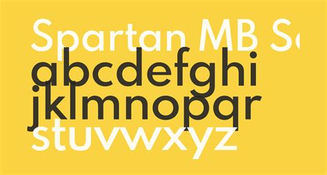 Spartan Mb Semibold Free Font What Font Is