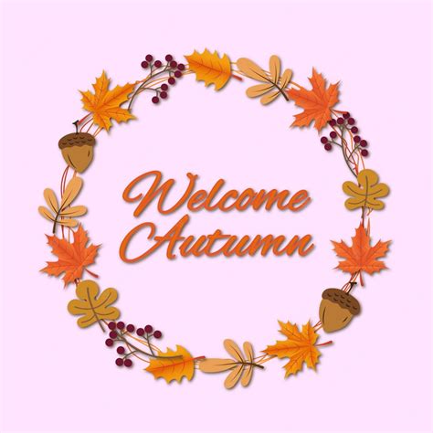 Premium Vector Welcome Autumn