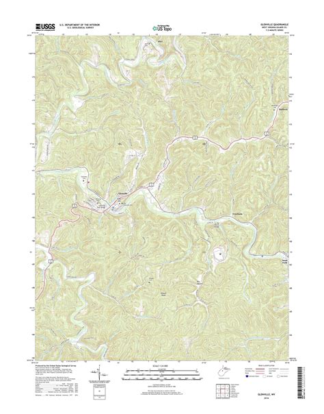 Mytopo Glenville West Virginia Usgs Quad Topo Map