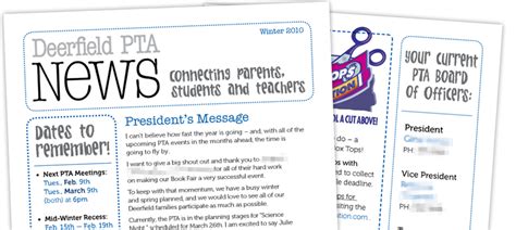 PTA Newsletter | Local Elementary School | Elementary school newsletter, School newsletter ...