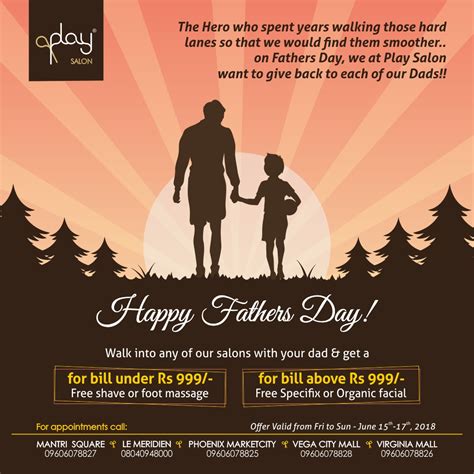Fathers Day Salon Offer From Play Salon In Bengaluru