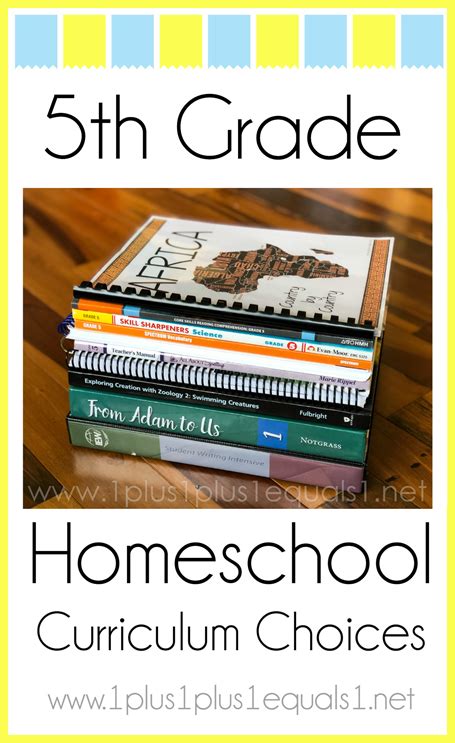 5th Grade Homeschool Curriculum Choices 1111