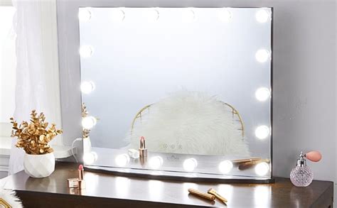 Luxfurni Vanity Mirror With Makeup Lights Large Hollywood Light Up