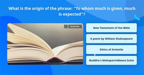 What Is The Origin Of The Phrase Trivia Questions Quizzclub