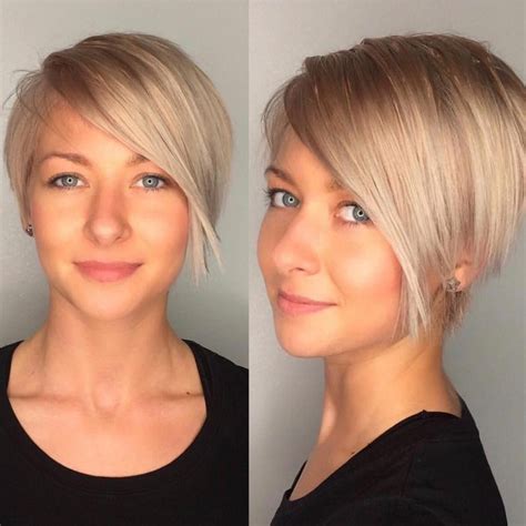 10 Stunning Short Hairstyles For Round Faces With Double Chin