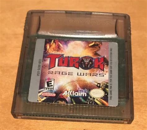 Turok Rage Wars Nintendo Game Boy Color Cartridge Only Ebay