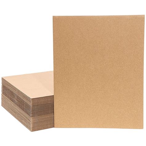 50 Pack Corrugated Cardboard Sheets For Mailers Flat Packaging Inserts