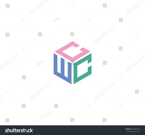 Letter Cwc Logo Hexagon Logo Stock Vector Royalty Free 778359418
