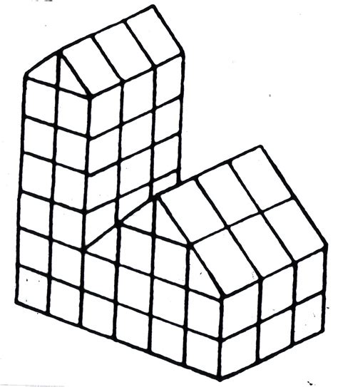 Three Cubes Are Stacked Up On Top Of Each Other With One Smaller Cube In The Middle