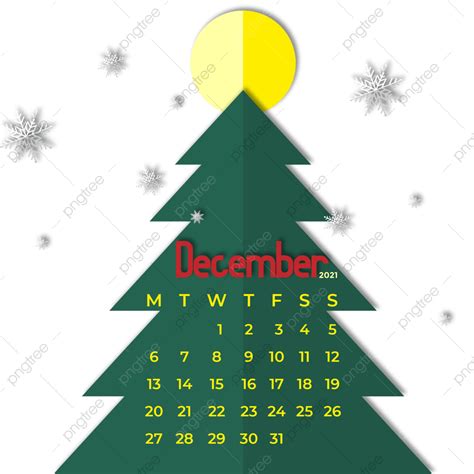 December Calendar Clipart Hd Png December Calendar 2021 Papercut