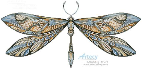 Artecy Cross Stitch Dragonfly Cross Stitch Pattern To Print Online