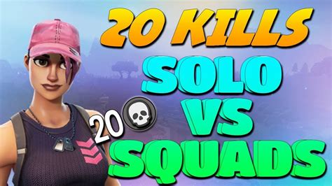20 Kills Solo Vs Squads Console Gameplay Fortnite Battle Royale Youtube
