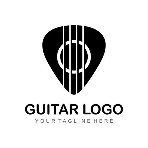 Pick Guitar Logo 8687793 Vector Art At Vecteezy