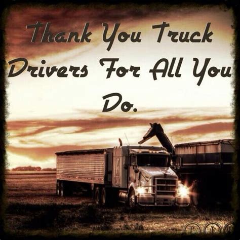 10 Thank You Quotes For Truck Drivers Ideas