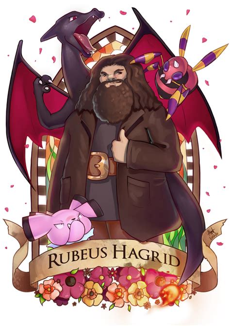 Pottermon Rubeus Hagrid By Lushies Art On Deviantart Harry Potter