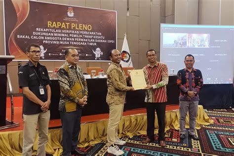 10 Lolos 7 Gagal Verifikasi Calon Anggota DPD Dapil NTT Warta Timor