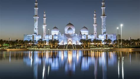 Wallpaper Sheikh Zayed Mosque Abu Dhabi 4k Architecture 16650