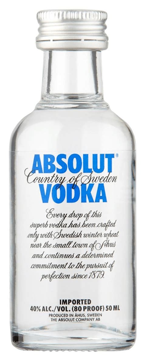 Absolut Vodka 50 Ml Bremers Wine And Liquor