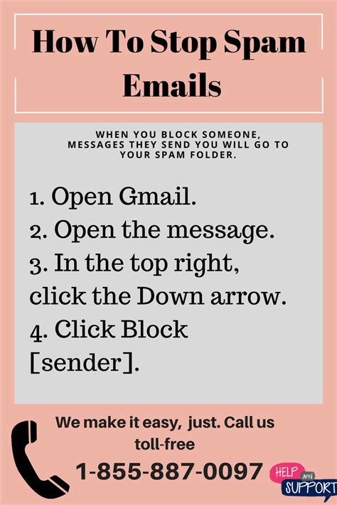 how to stop spam emails infographic messages helpful