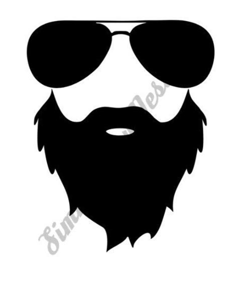 Beard Svg Beard With Sunglasses Svg Svg File Png Jpeg Circut Or