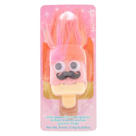 Pucker Pops Hairy Mustache Lip Gloss Pink Guava Claires Us