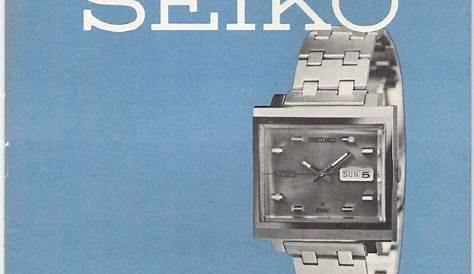 seiko watch owners manual
