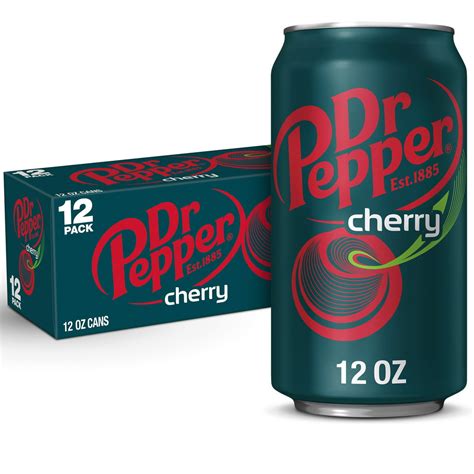 Dr Pepper Cherry Soda 12 Fl Oz Cans 12 Pack